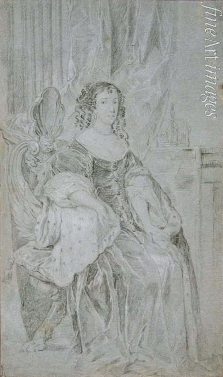 Lely Sir Peter - Porträt der Katharina von Braganza (1638-1705), Queen Consort von England