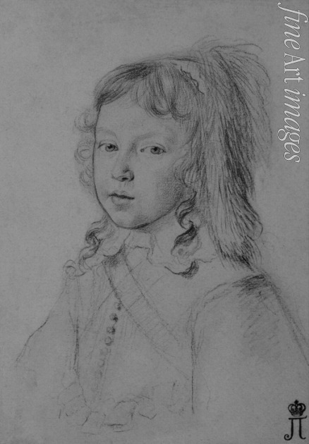Mellan Claude - Porträt des Königs Ludwig XIV. (1638–1715) als Kind
