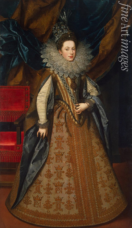 Pourbus Frans der Jüngere - Porträt der Prinzessin Margarete von Savoyen (1589-1655), Herzogin von Mantua und Monferrat, Vizekönigin von Portugal