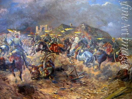 Winterowski Leonard - Attacke der polnischen Ulanen im Schlacht von Sluzk 1919