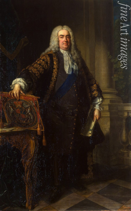 Van Loo Jean Baptiste - Porträt des Robert Walpole, 1st Earl of Orford (1676-1745), erster Premierminister Großbritanniens