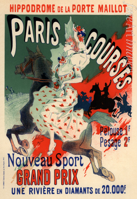 Chéret Jules - Hippodrome. Paris Courses (Plakat)