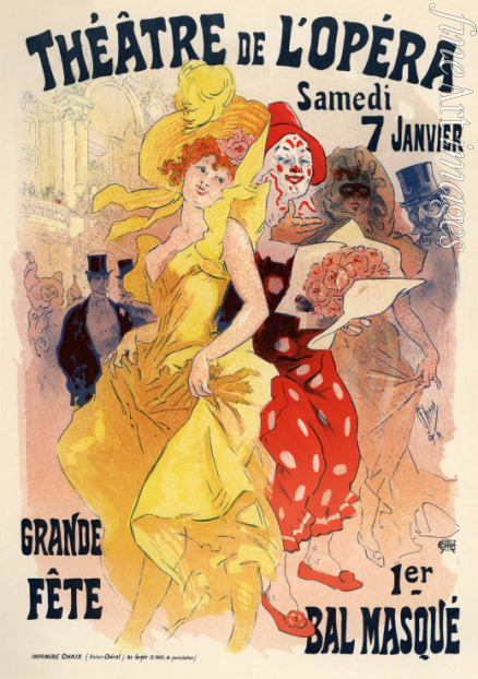 Chéret Jules - Théatre de l'opéra. Bal masqué (Poster)