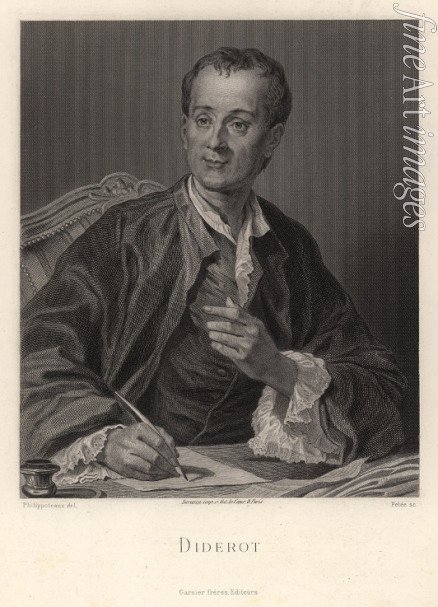 Französischer Meister - Porträt von Denis Diderot (1713-1784)