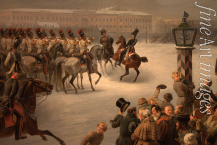 Timm Vasily (George Wilhelm) - The Decembrist revolt at the Senate Square on December 14, 1825 (Detail)