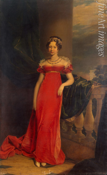 Dawe George - Portrait of Grand Duchess Maria Pavlovna of Russia (1786–1859), Grand Duchess of Saxe-Weimar-Eisenach