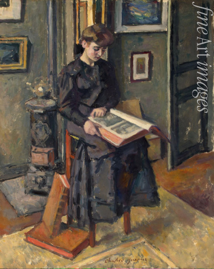 Guérin Charles François Prosper - Mädchen mit Buch