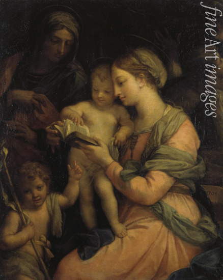 Maratta Carlo - Muttergottes lehrt das Jesuskind