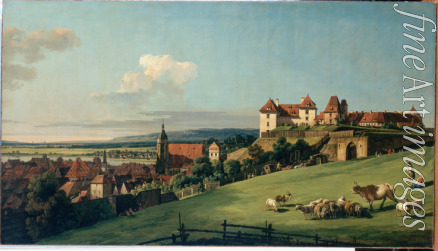 Bellotto Bernardo - View of Pirna from the Sonnenstein Castle
