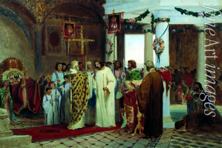 Bronnikov Feodor Andreyevich - The Baptism of grand prince of Kiev Vladimir the Great in 987
