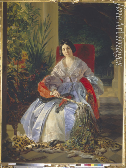 Briullov Karl Pavlovich - Portrait of Princess Elizaveta Pavlovna Saltykova