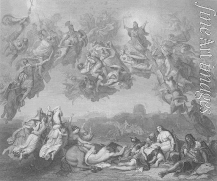 Raab Johann Leonhard - Die Hunnenschlacht (The Battle of the Huns) (after a painting by Wilhelm von Kaulbach)