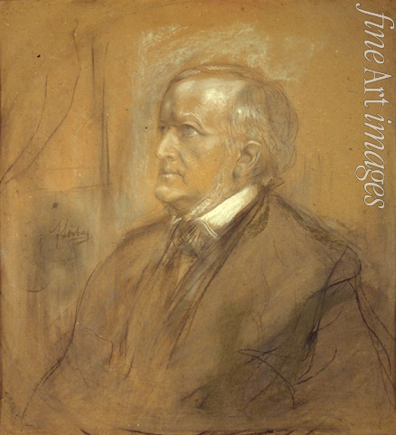 Lenbach Franz von - Porträt von Komponist Richard Wagner (1813-1883)