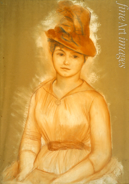 Renoir Pierre Auguste - Breast portrait of a young female