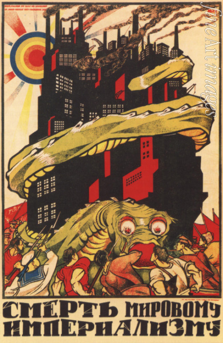 Moor Dmitri Stachiewitsch - Tod dem Weltimperialismus (Plakat)