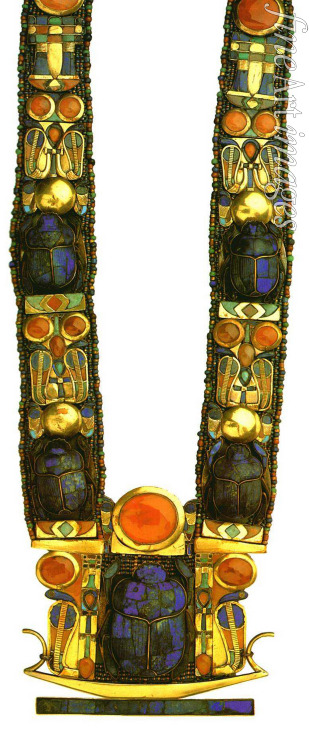 Altägyptische Kunst - Skarabäen-Halskette aus dem Grab von Tutanchamun