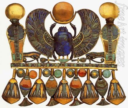 Altägyptische Kunst - Pektorale mit dem Chepre Skarabäus aus dem Grab von Tutanchamun