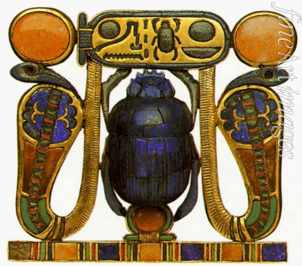 Altägyptische Kunst - Pektorale mit dem Chepre Skarabäus