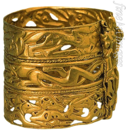 Scythian Art Collection of Peter the Great - Bangle with the animal figures