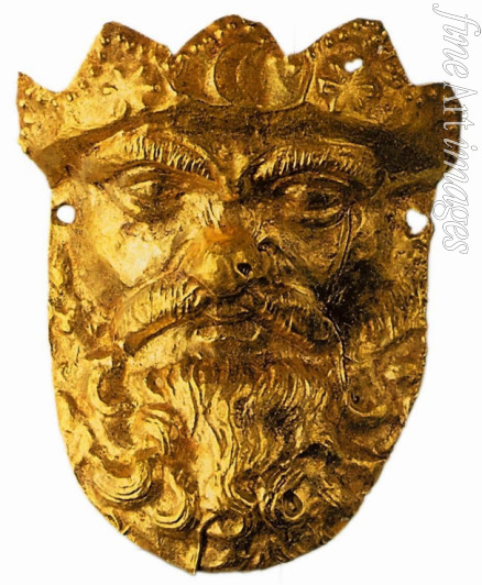 Antike Juwelenkunst - Platte mit Darstellung des Silenos