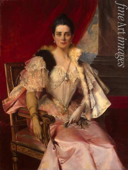 Flameng François - Porträt der Großfürstin Sinaida Jussupowa
