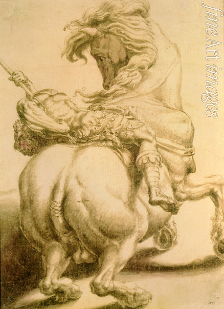 Salviati (Rossi) Francesco - Rider pierced by a spear