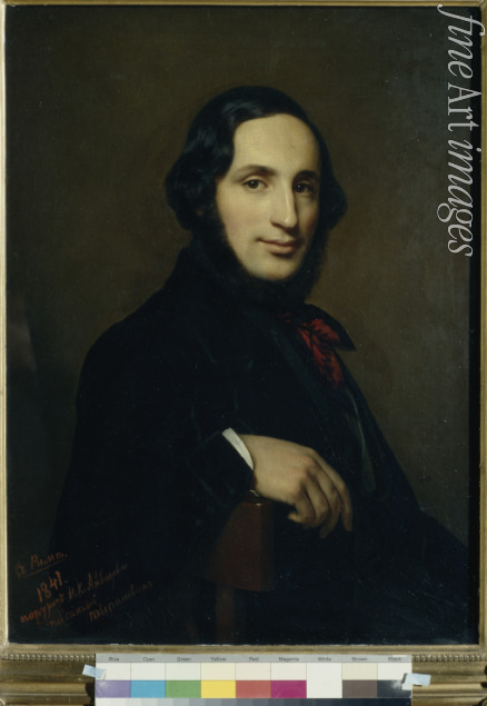 Tyranow Alexei Wassiljewitsch - Porträt des Malers Iwan Aiwasowski (1817-1900)
