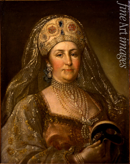 Torelli Stefano - Katharina II. in russischer Tracht