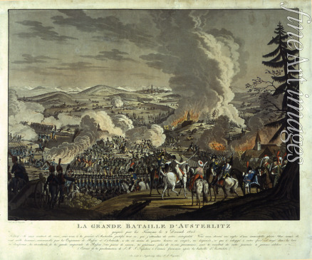 Rugendas Johann Lorenz der Jüngere - Die Schlacht bei Austerlitz am 2. Dezember 1805