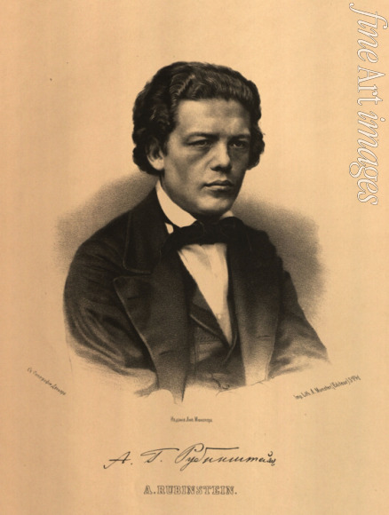 Borel Pjotr Fjodorowitsch - Porträt von Komponist Anton Rubinstein (1829-1894)