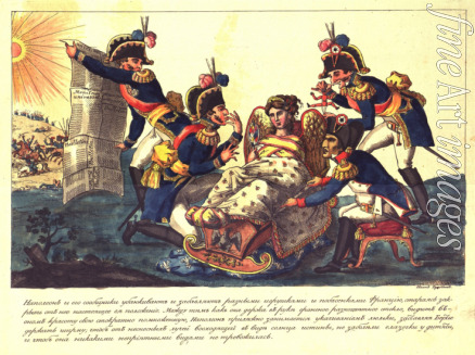 Terebenew Iwan Iwanowitsch - Napoleon und seine Komplizen singen Frankreich in den Schlaf