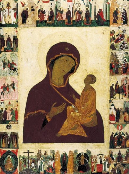 Russian icon - The Virgin of Tikhvin