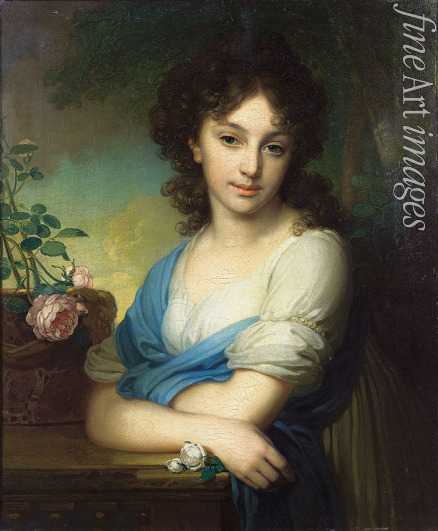 Borowikowski Wladimir Lukitsch - Porträt von Jelena Alexandrowna Naryschkina (1785-1855)