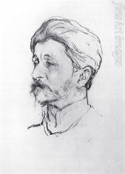 Serov Valentin Alexandrovich - Portrait of the painter Mikhail Alexandrovich Vrubel