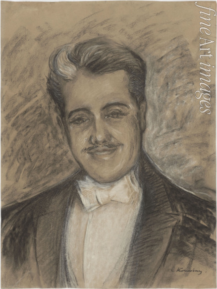 Korovin Konstantin Alexeyevich - Portrait of Sergei Dyagilev (1872-1929)