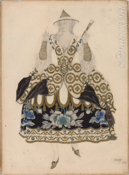 Bakst Léon - Costume design for the ballet Sleeping Beauty by P. Tchaikovsky