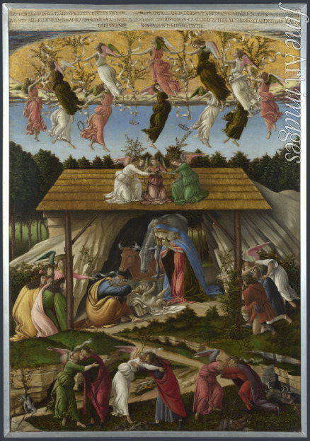 Botticelli Sandro - Die Geburt Christi (Mystische Geburt)
