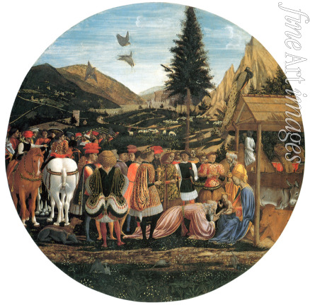 Veneziano Domenico - The Adoration of the Magi (Medici Tondo)