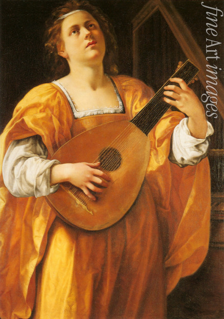 Gentileschi Artemisia - Saint Cecilia Playing a Lute