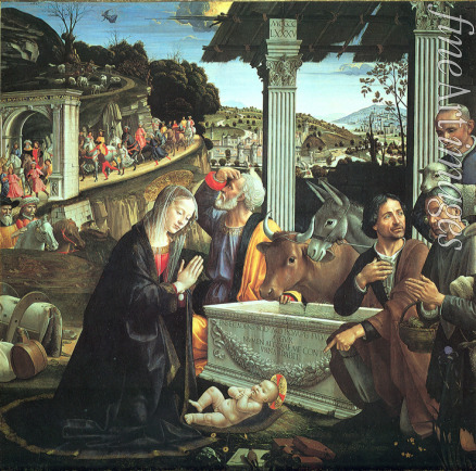 Ghirlandaio Domenico - Die Anbetung des Christuskindes