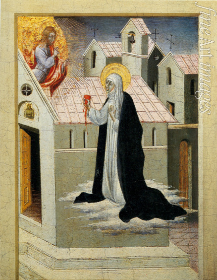 Giovanni di Paolo - Saint Catherine of Siena Exchanging her Heart with Christ