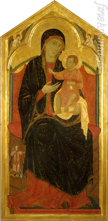 Guido da Siena - Madonna and Child Enthroned
