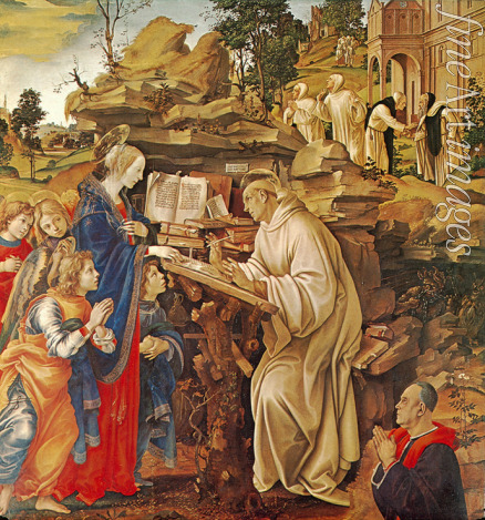 Lippi Filippino - The Vision of Saint Bernard