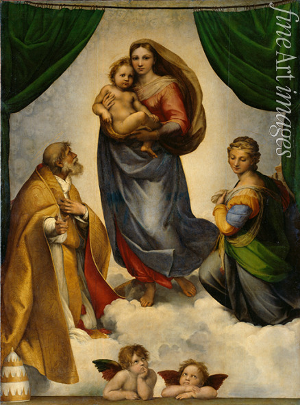 Raffael (Raffaello Sanzio da Urbino) - Die Sixtinische Madonna