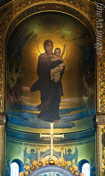 Vasnetsov Viktor Mikhaylovich - The fresco in the St Vladimir's Cathedral of Kiev