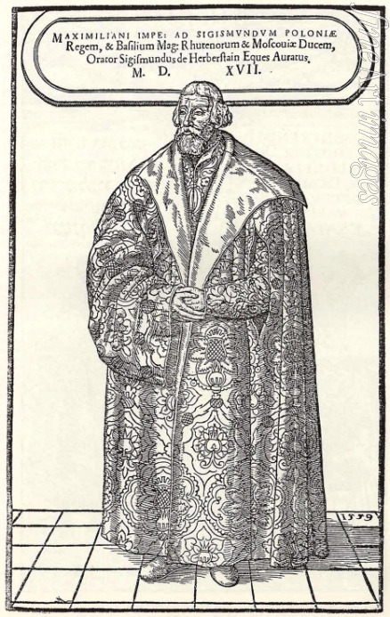 Hübschmann Donat - Portrait of Baron Sigmund von Herberstein, Ambassador in Poland and Russia