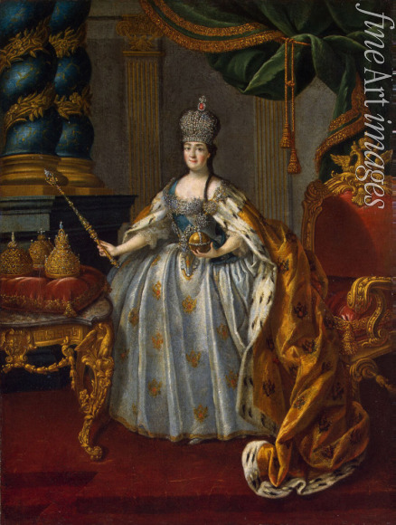 Antropov Alexei Petrovich - Portrait of Empress Catherine II (1729-1796)