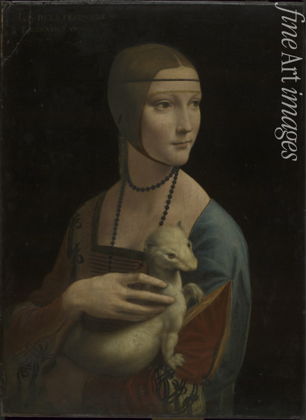 Leonardo da Vinci - Dame mit dem Hermelin (Porträt von Cecilia Gallerani)