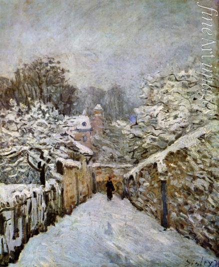 Sisley Alfred - Schnee in Louveciennes