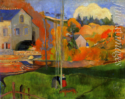 Gauguin Paul Eugéne Henri - Landscape in Brittany. The David Mill